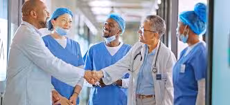 Healthcare clinic team — patient management platform in active use
